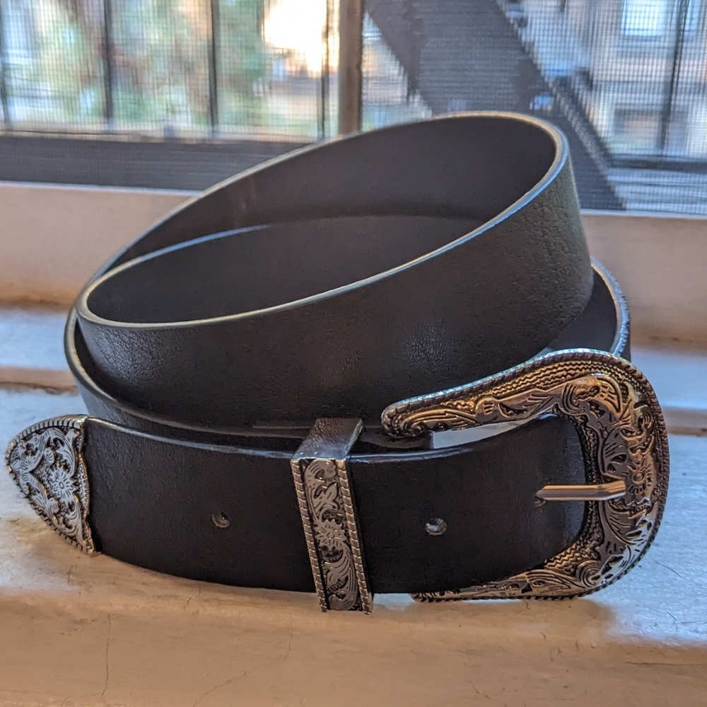 Black Leather Belt